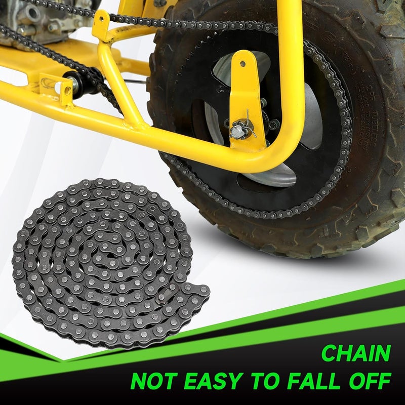 XIKOBY 35 Chain 140 Links Chain Breaker Kit for Mini Bike Coleman CT100U CC100X Baja DB30 Blitz Racer Motovox MBX10 MBX11 Monster Mega Moto 80 105cc Predator 212cc 100cc 97cc Go Kart Minibike Parts - Image 4